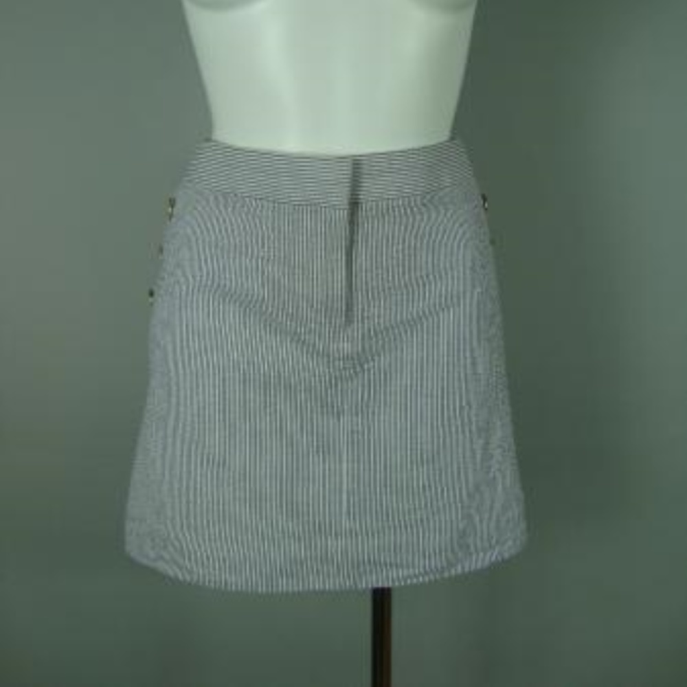 J. Crew pinstripe Seersucker Mini Skirt 12